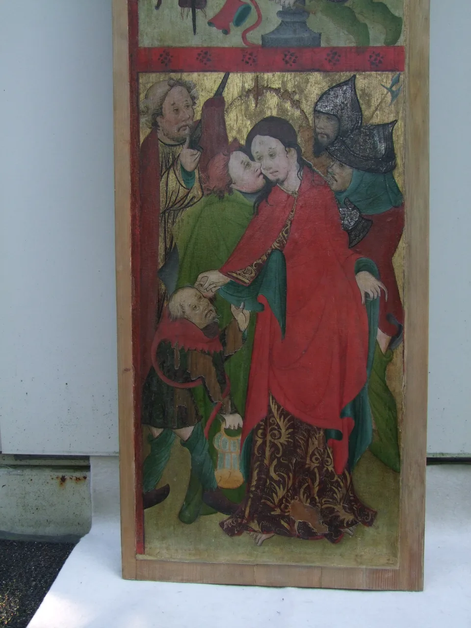 Verspottung Christi (roter Mantel) nach Restaurierung