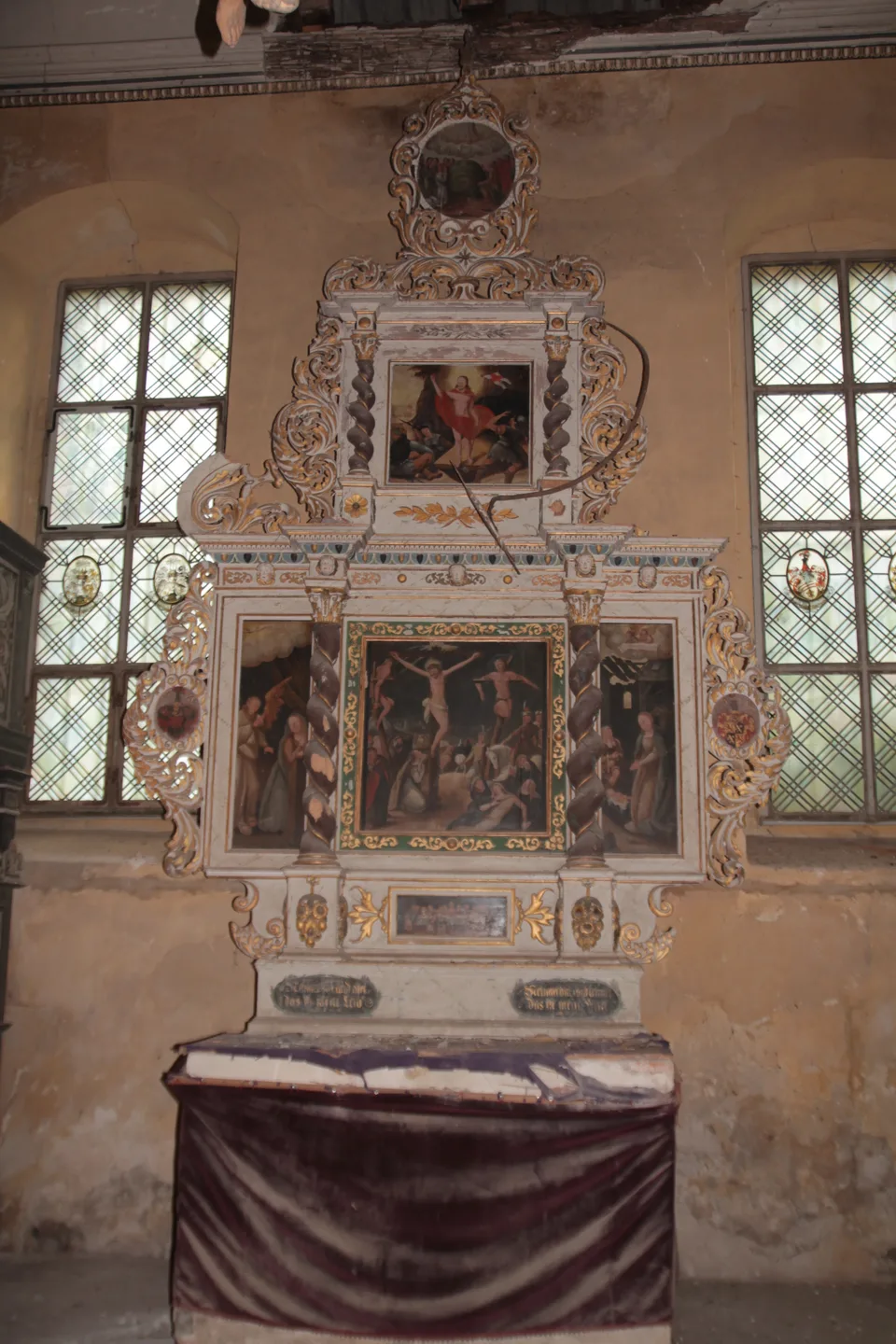 Barockaltar der Kirche Ahlsdorf
