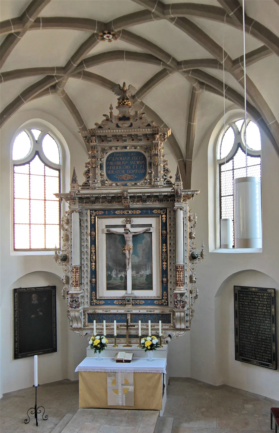 Trinitatiskirche Finsterwalde – Renaissancealtar und Kanzel
